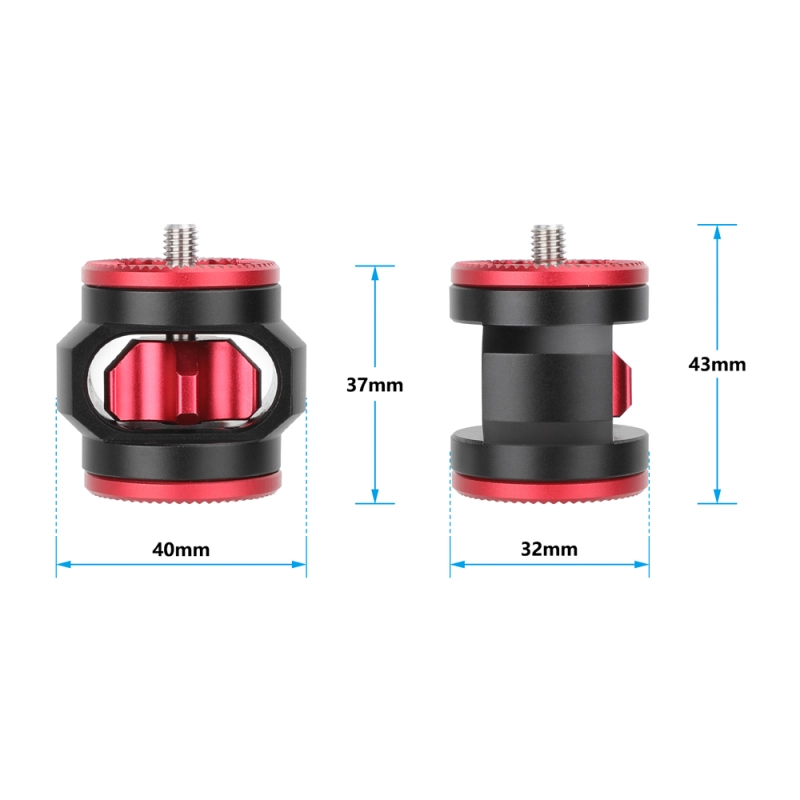 CAMVATE ARRI-Style Rosette Extension Spacer (Red/Black)