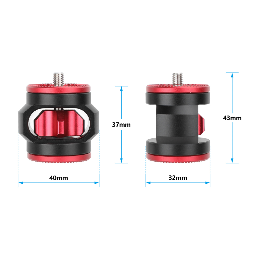 CAMVATE ARRI-Style Rosette Extension Spacer (Red/Black)