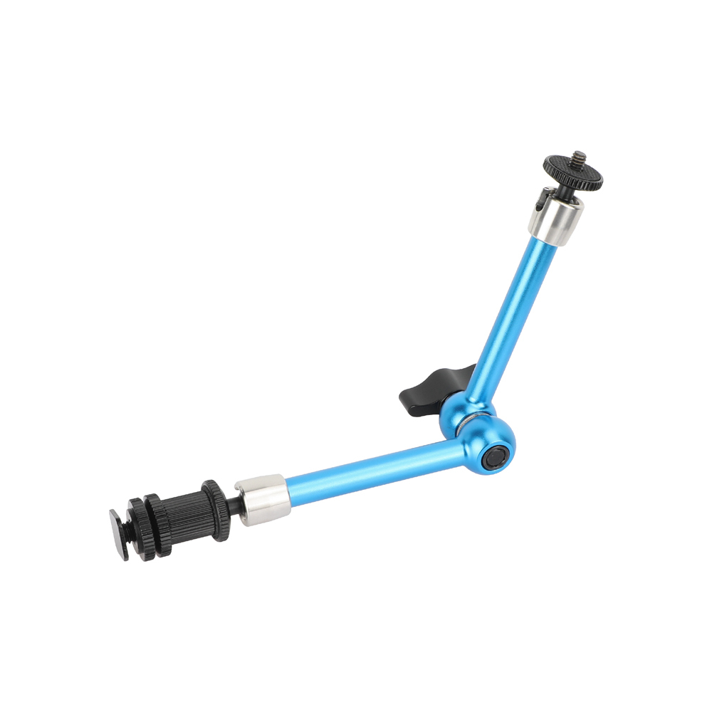 CAMVATE 11" Magic  Arm with Ball Joints & Shoe Adapter (Blue/Black)