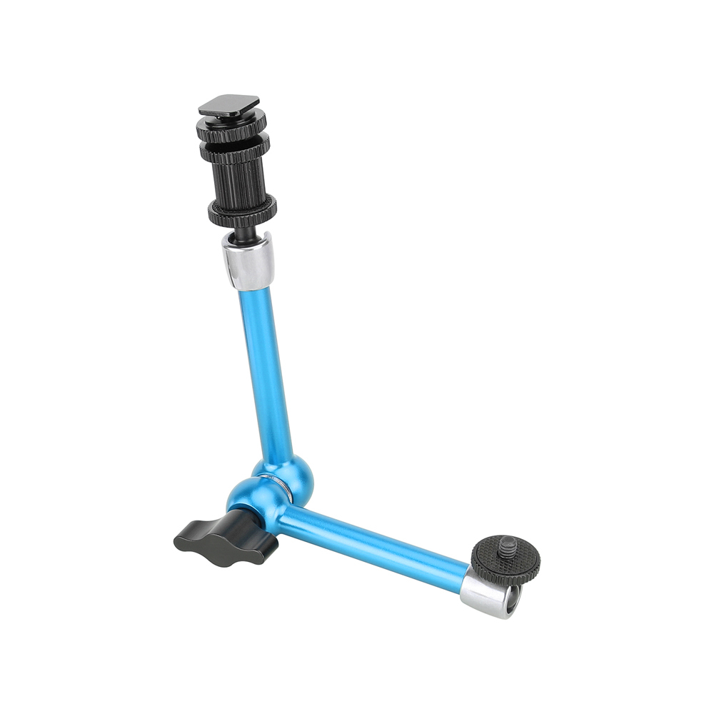 CAMVATE 11" Magic  Arm with Ball Joints & Shoe Adapter (Blue/Black)