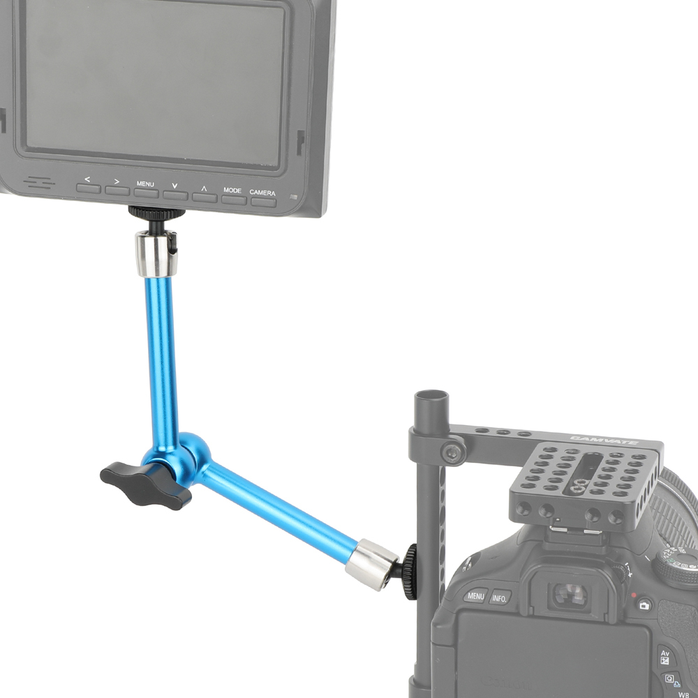 CAMVATE 11" Magic  Arm with Ball Joints & Shoe Adapter (Blue/Black)