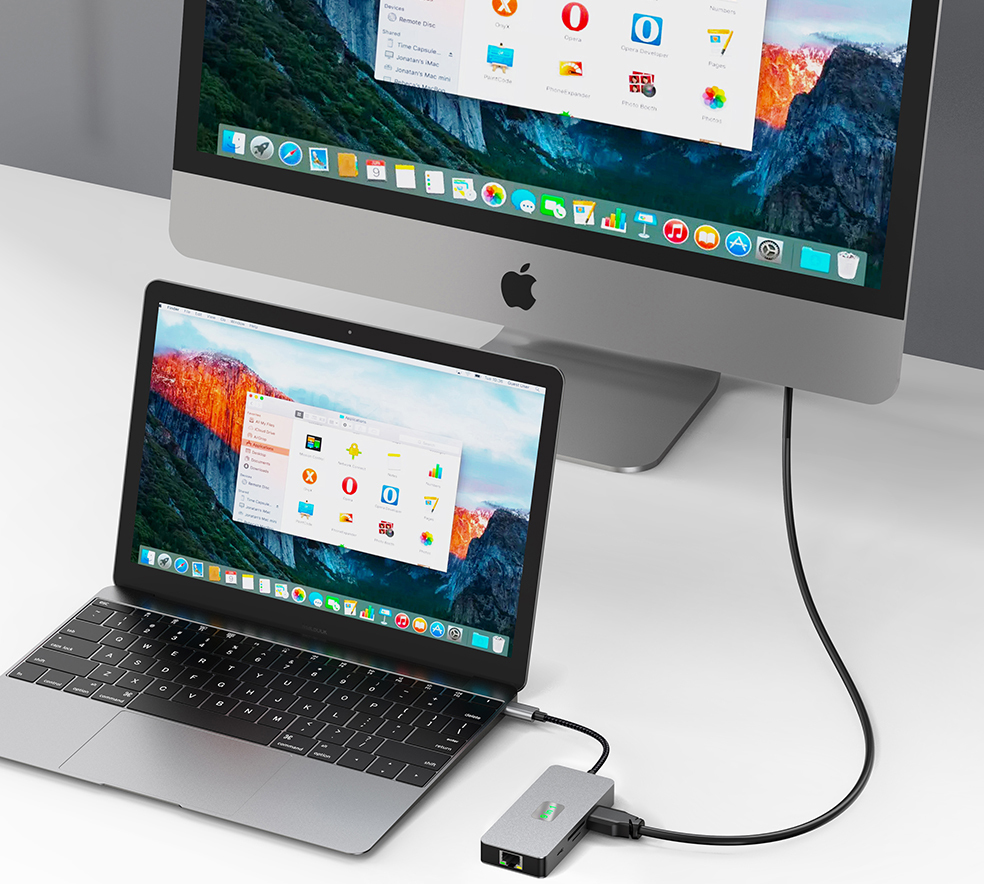 CAMVATE 9-in-1 USB-C Multiport Adapter (Silver Grey)