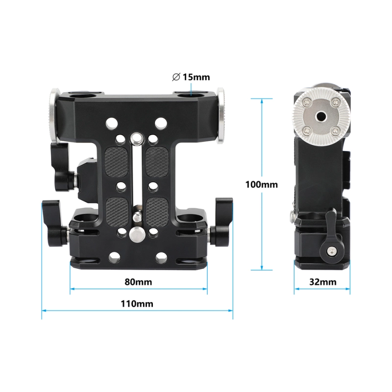 CAMVATE 5.9" Dovetail Plate and 15mm LWS Baseplate