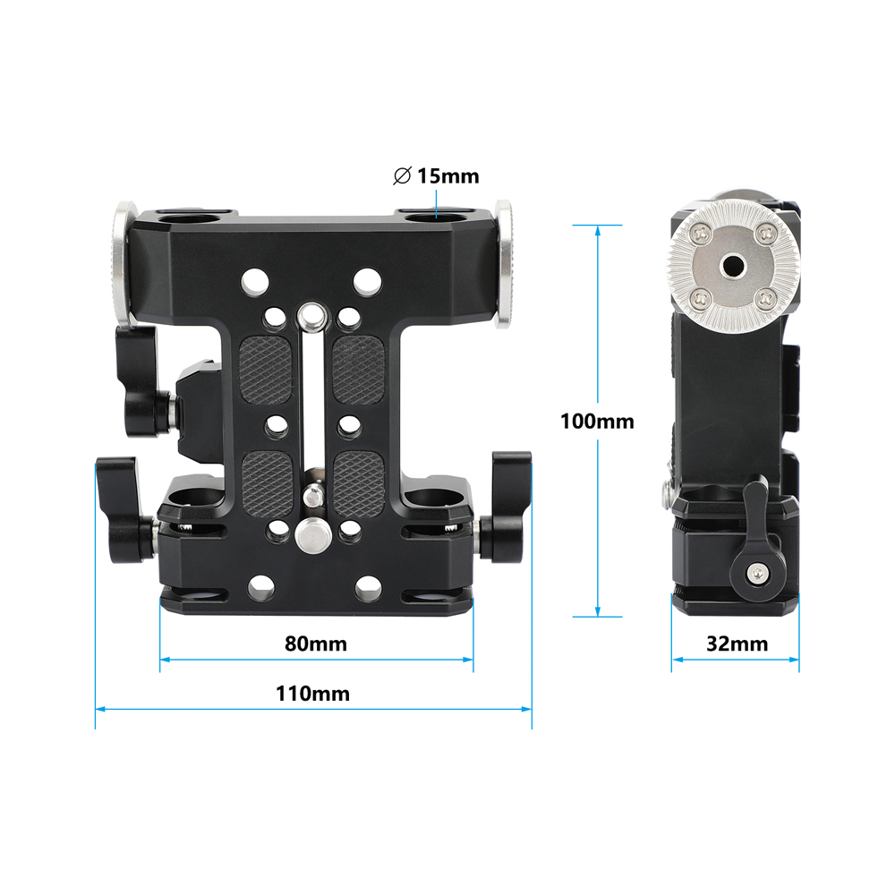 CAMVATE 5.9" Dovetail Plate and 15mm LWS Baseplate