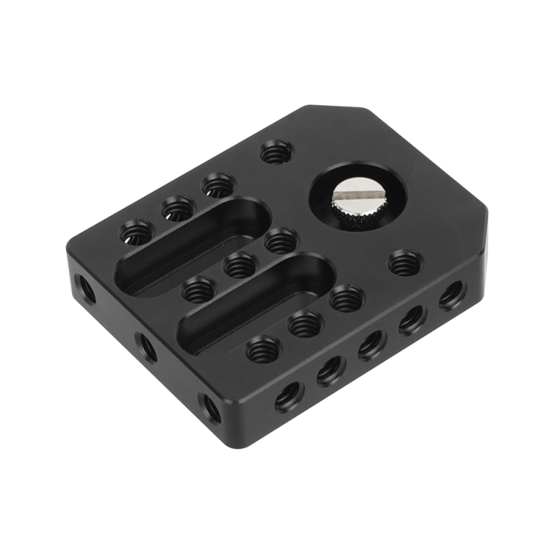 CAMVATE Monitor Cage Base Plate Cheese Plate For On-camera Director's Monitor Featured 1/4"-20 Mounting Socket