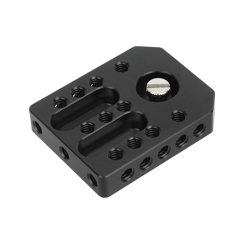 CAMVATE Monitor Cage Base Plate Cheese Plate For On-camera Director's Monitor Featured 1/4"-20 Mounting Socket