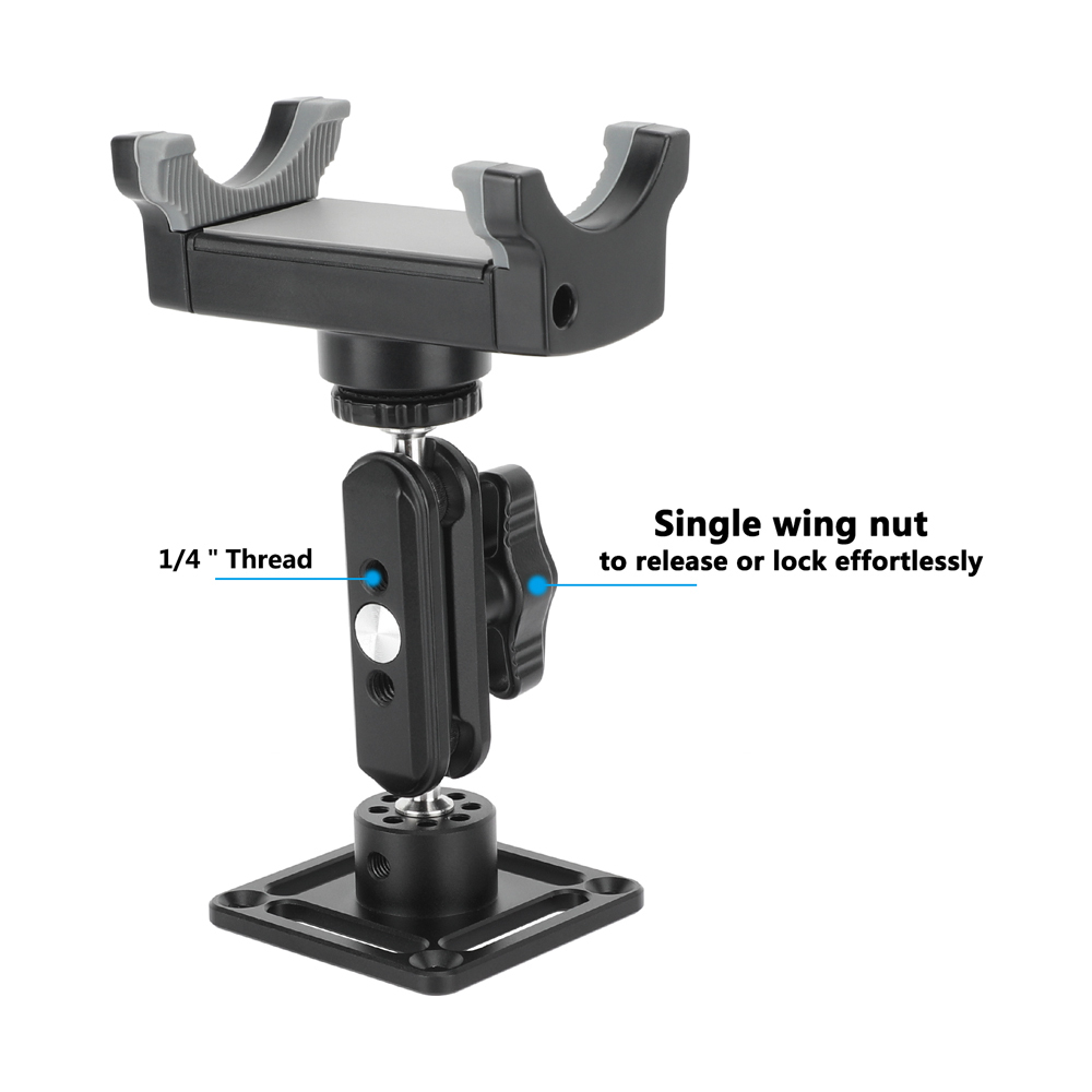 CAMVATE Smartphone Holder Clamp with Mini Ball Head Extension Arm and Wall/Ceiling Mount