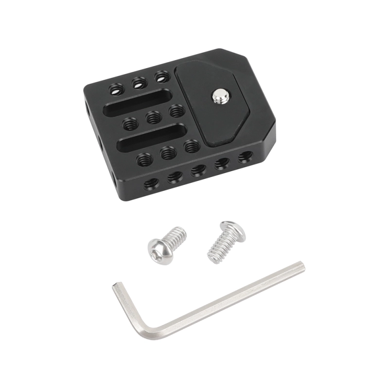 CAMVATE Monitor Cage Base Plate Cheese Plate For On-camera Director's Monitor Featured 1/4"-20 Mounting Socket