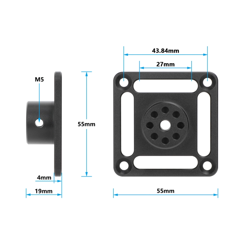 CAMVATE Wall/Ceiling Mount Plate with Ball Joint Head