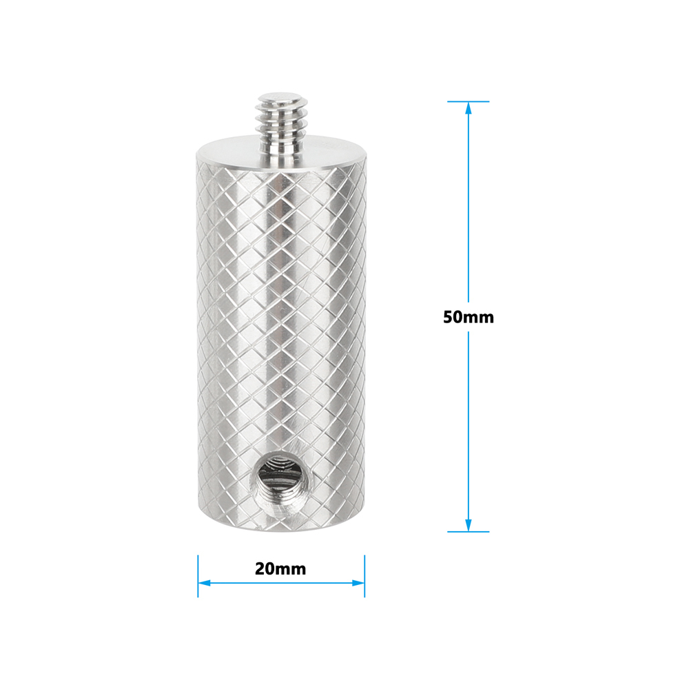 CAMVATE M8 Female to 1/4"-20 Male Extension Pole Adapter