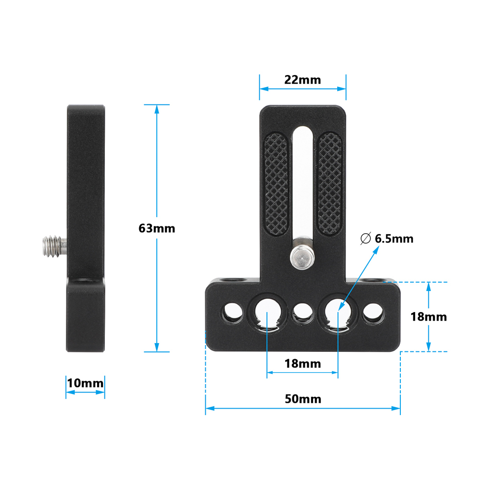 CAMVATE Top / Bottom Plate with 1/4"-20 Screw Mount for Monitor Cage Rig