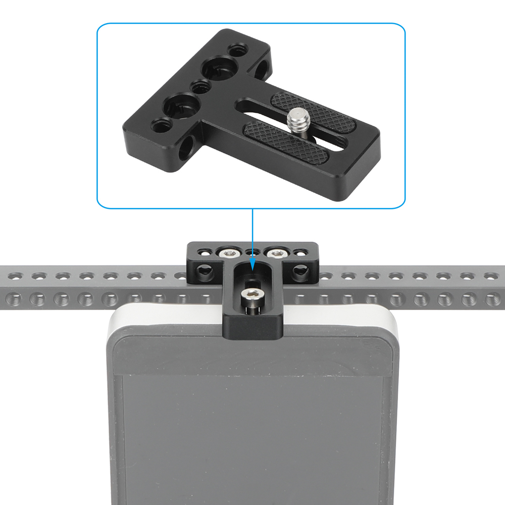 CAMVATE Top / Bottom Plate with 1/4"-20 Screw Mount for Monitor Cage Rig