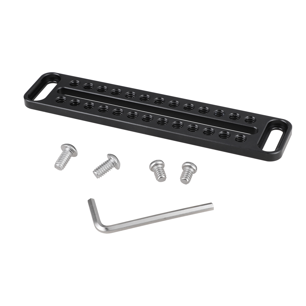 CAMVATE Long Cheese Plate 1/4"-20 Mounting Platform For DSLR Camera Cage Kit DIY Configuration (Universal Use)