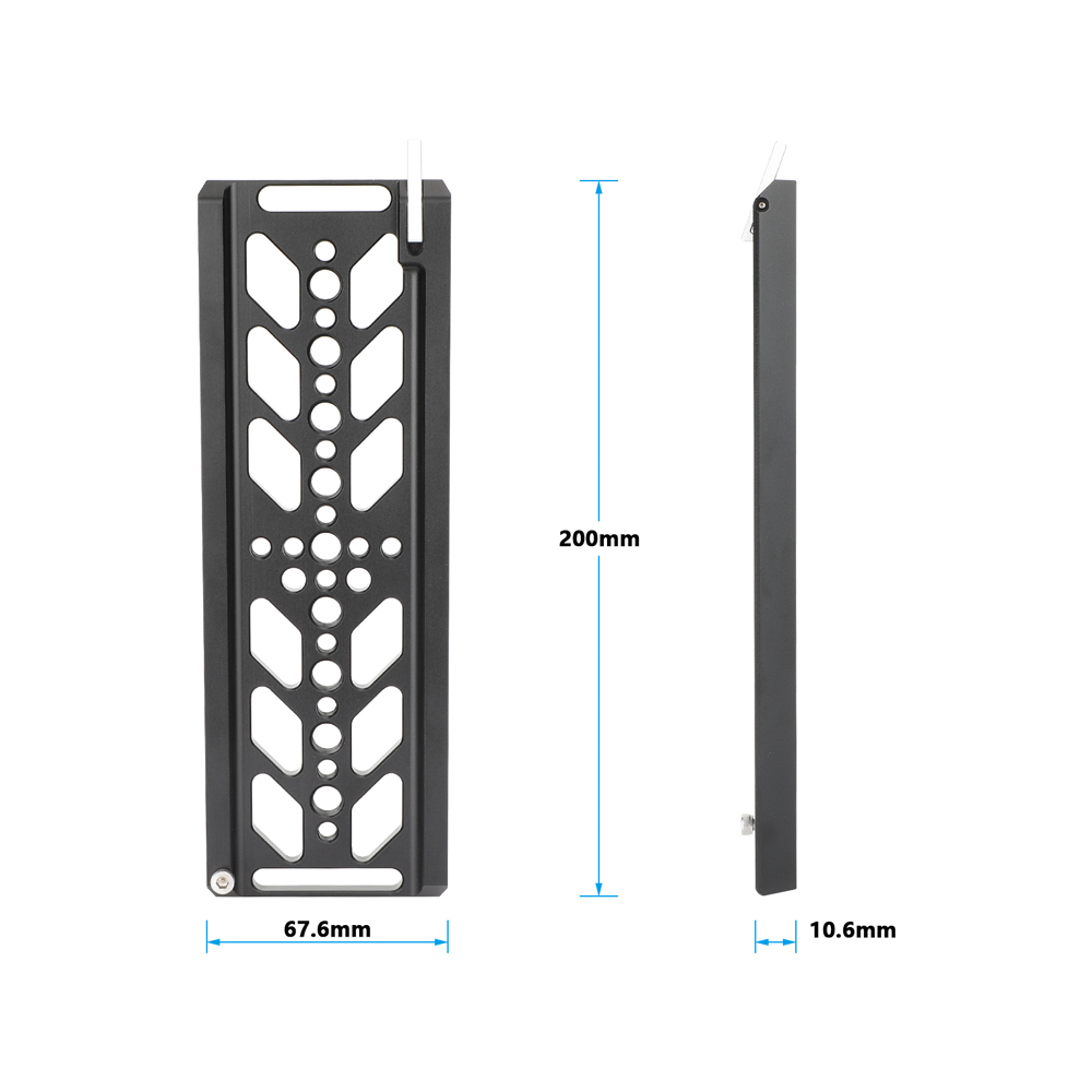CAMVATE 8" ARRI-Standard Bottom Dovetail Plate