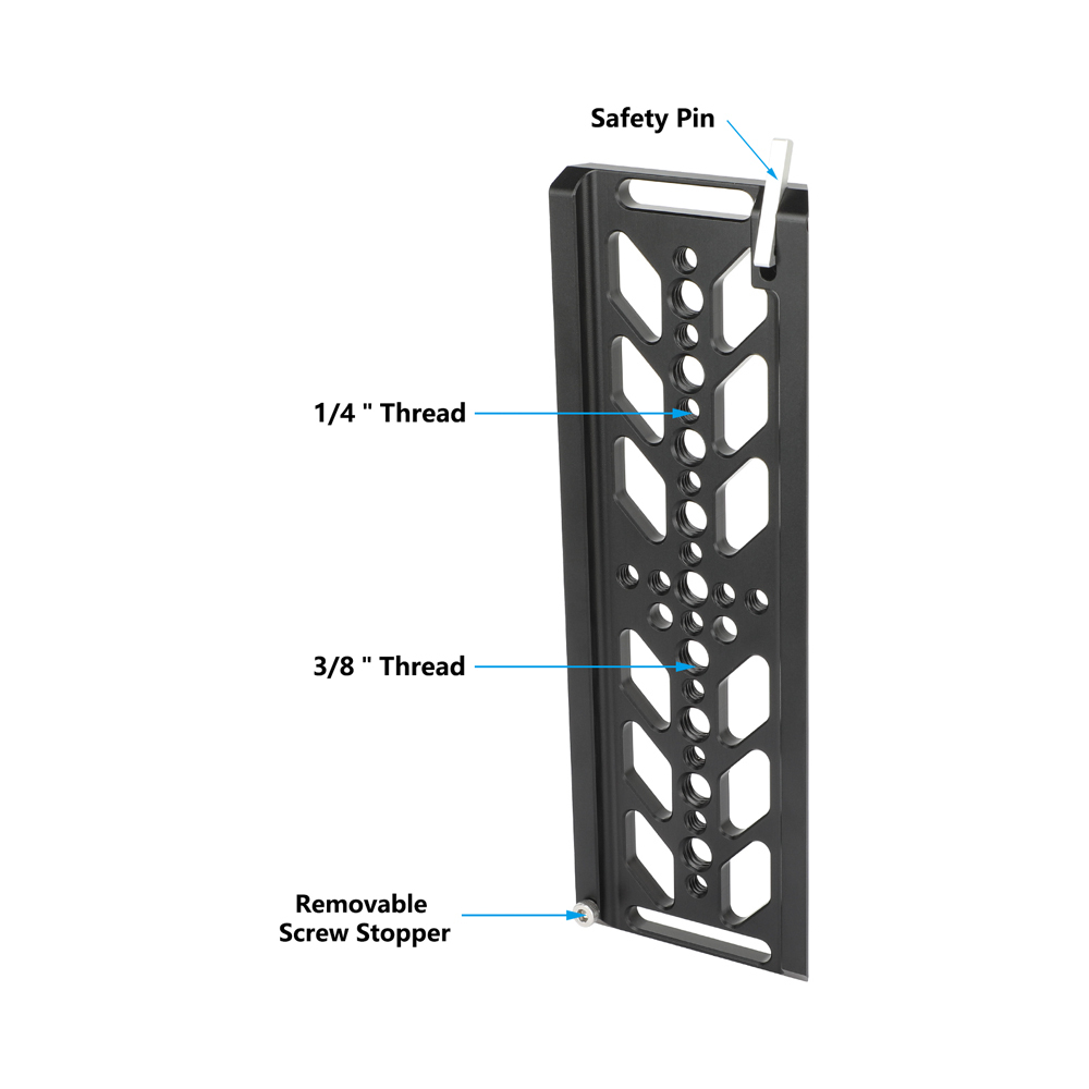CAMVATE 8" ARRI-Standard Bottom Dovetail Plate