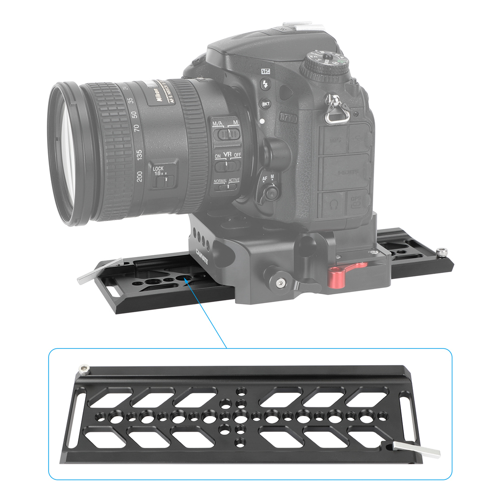 CAMVATE 8" ARRI-Standard Bottom Dovetail Plate