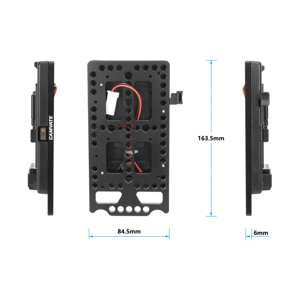 CAMVATE V-Mount Battery Plate with Cheese Plate Mounting