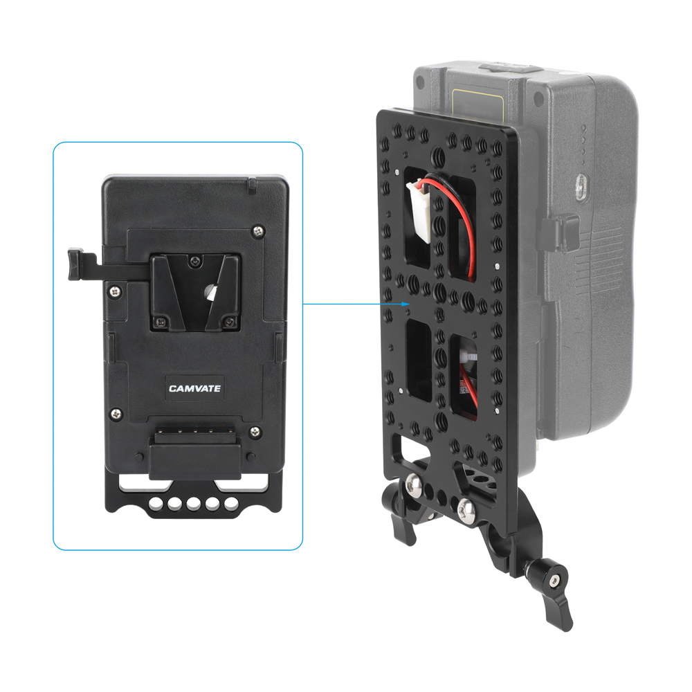 CAMVATE V-Mount Battery Plate with Cheese Plate Mounting
