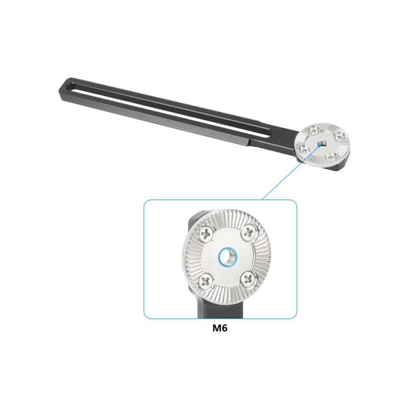 CAMVATE NATO Rail with ARRI-Style M6 Rosette