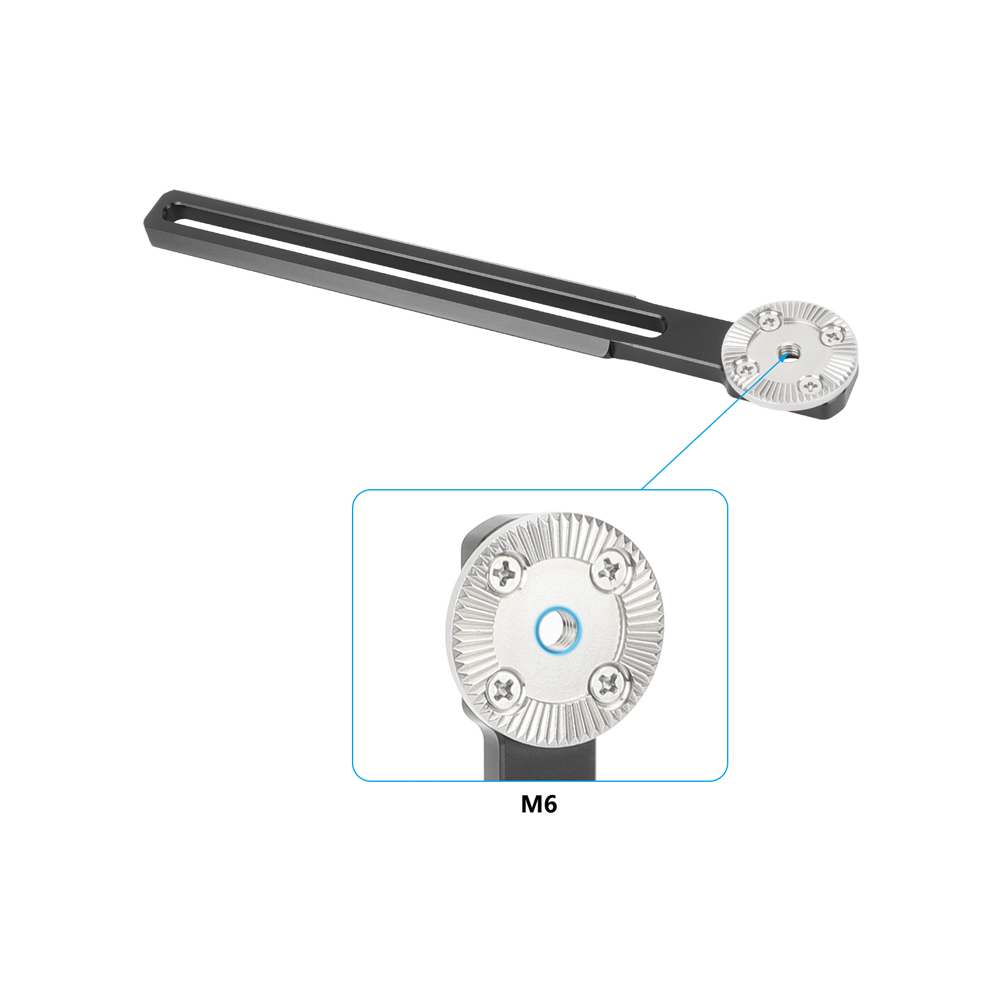 CAMVATE NATO Rail with ARRI-Style M6 Rosette