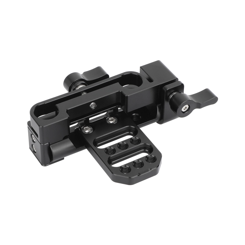 CAMVATE Tilt-Adjustable 15mm LWS Dual-Rod Clamp for Battery Mount