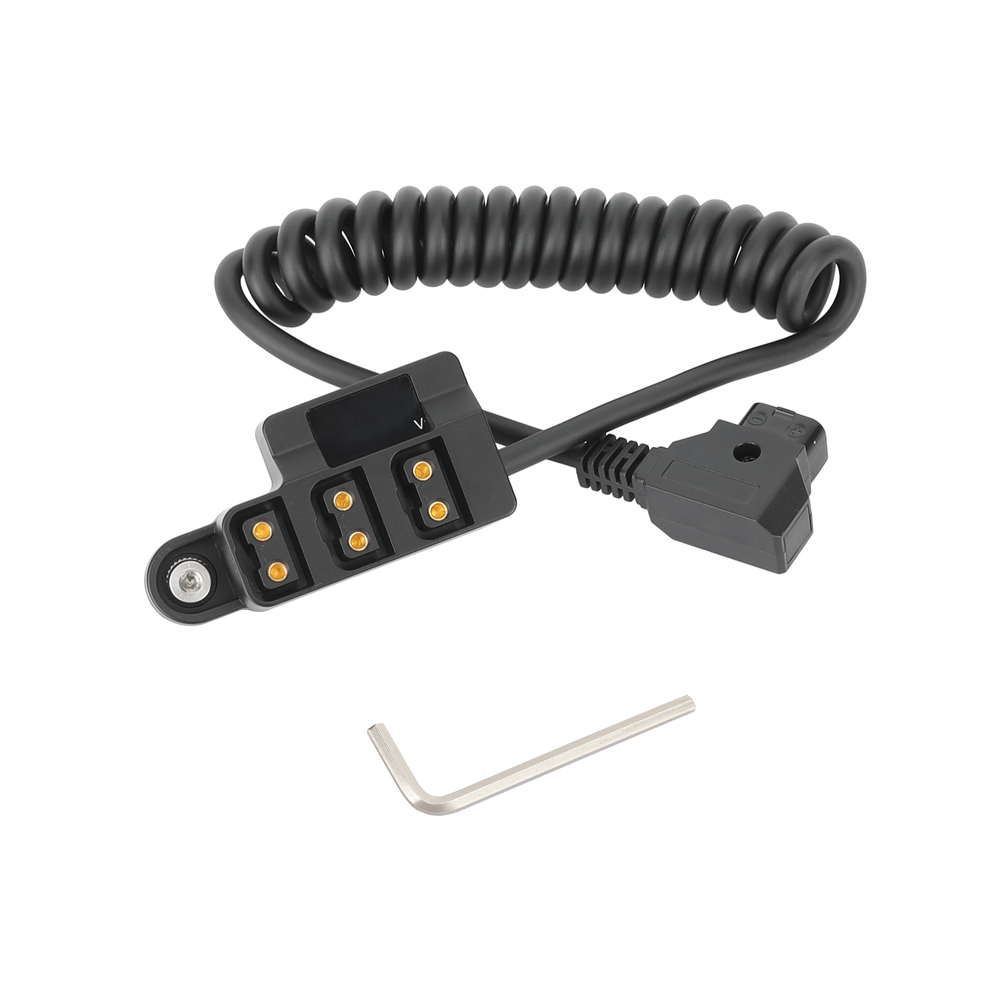 CAMVATE Male D-Tap to 3-Port Female D-Tap Splitter Hub (15 to 36")