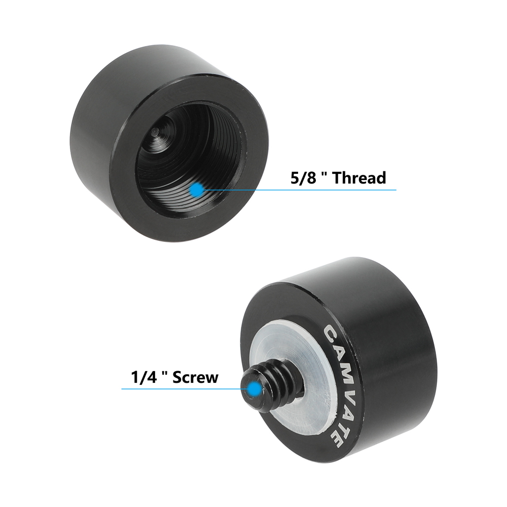 CAMVATE Mic Stand Adapter 1/4" Male to 5/8" Female for Microphone Holder