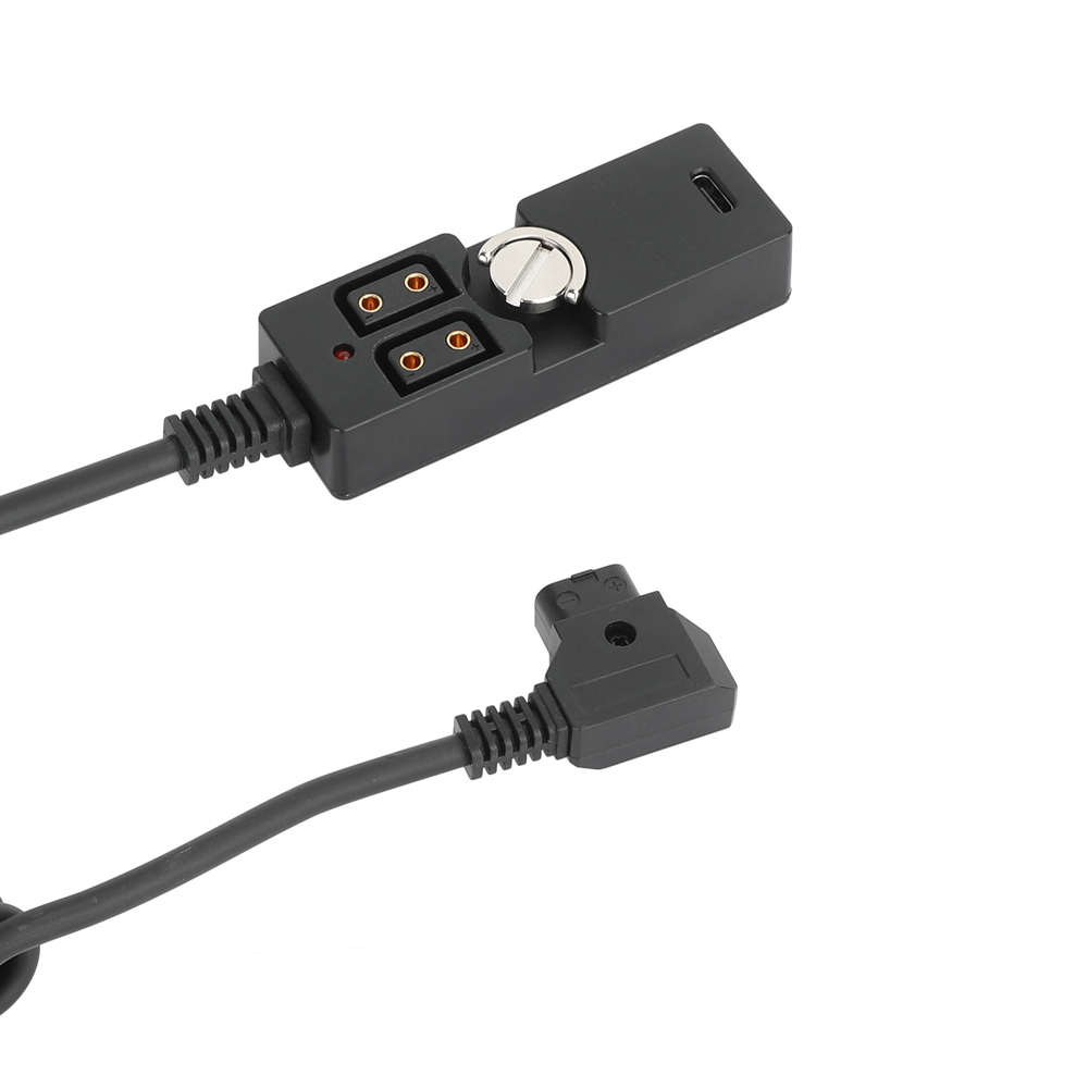 CAMVATE Male D-Tap to 2-Port Female D-Tap and USB-C Splitter Cable (21 to 59")