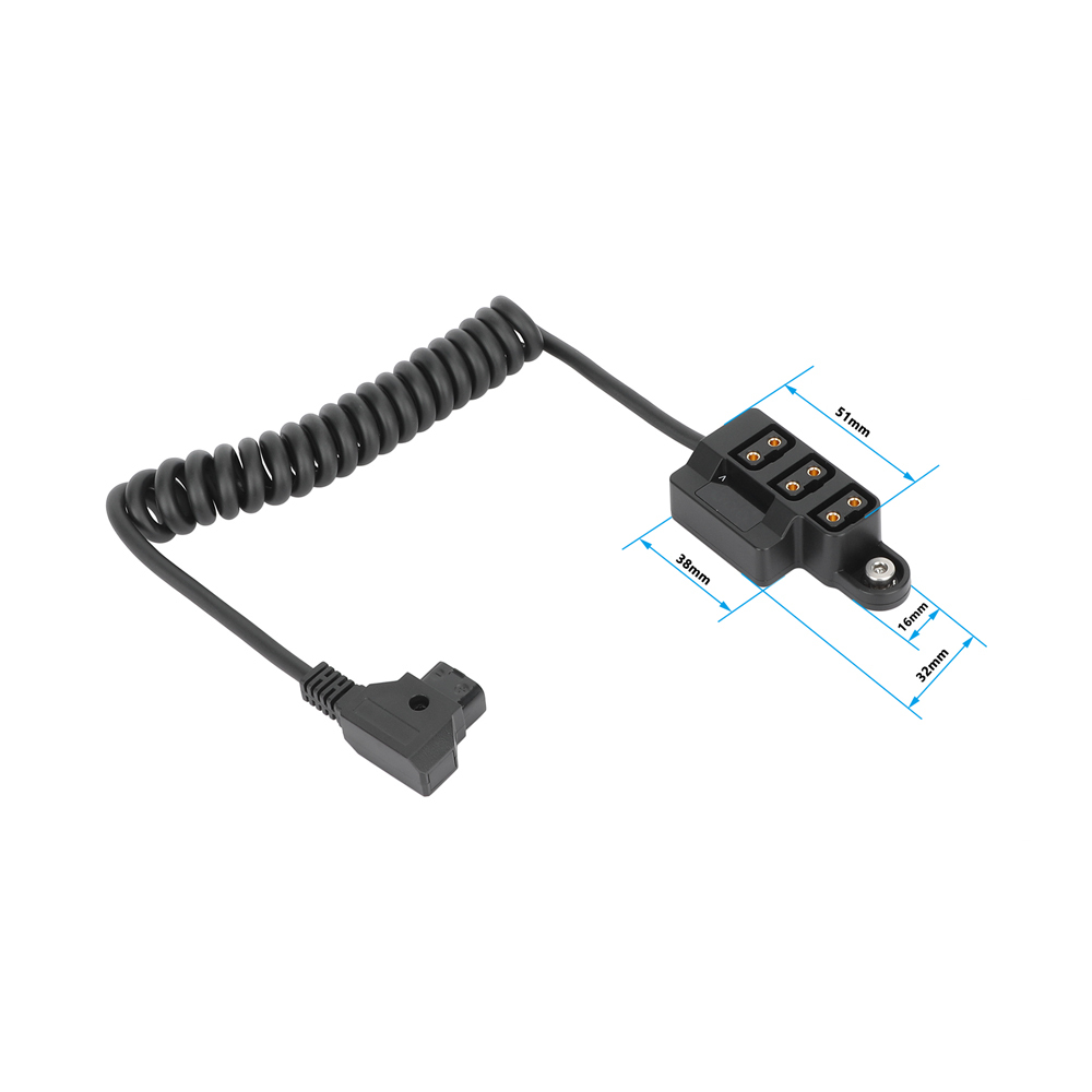 CAMVATE Male D-Tap to 3-Port Female D-Tap Splitter Hub (15 to 36")