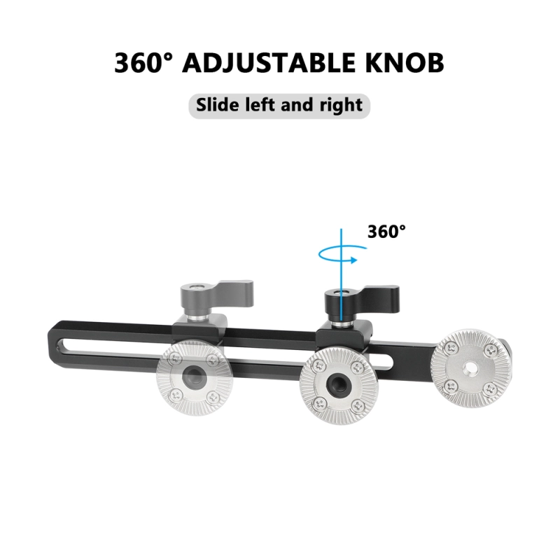CAMVATE NATO Rail and Clamp Mount Kit with ARRI-Style Rosettes