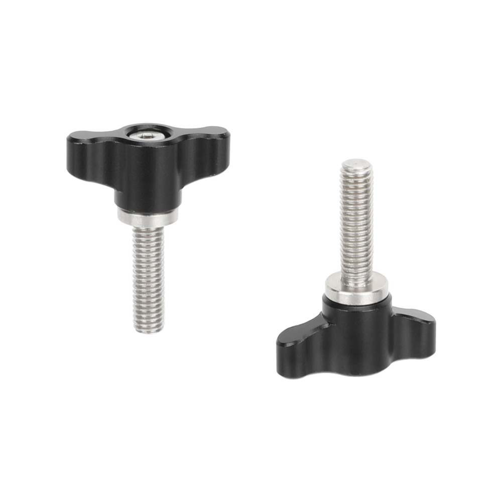 CAMVATE Tiny M5 Thumbscrew Assembly Knob (18mm, Black, 2-Pack)