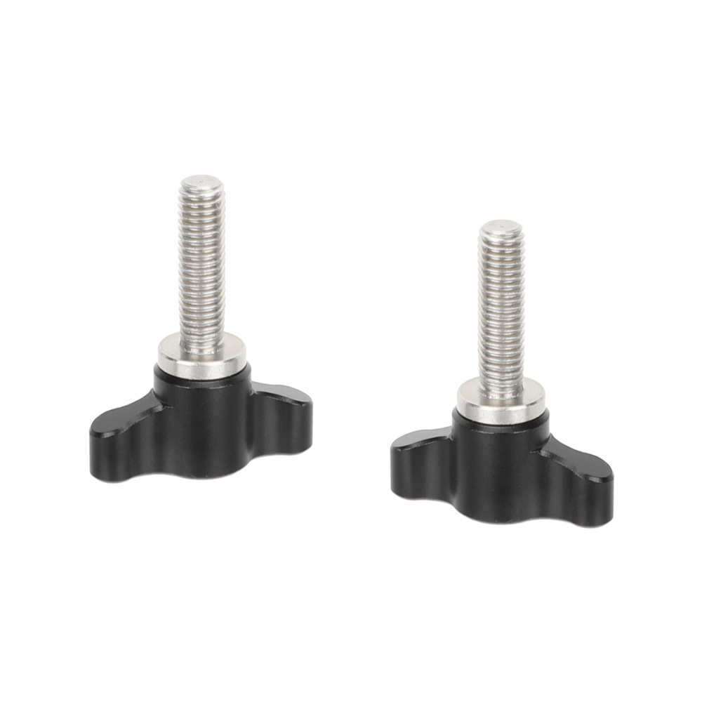 CAMVATE Tiny M5 Thumbscrew Assembly Knob (18mm, Black, 2-Pack)
