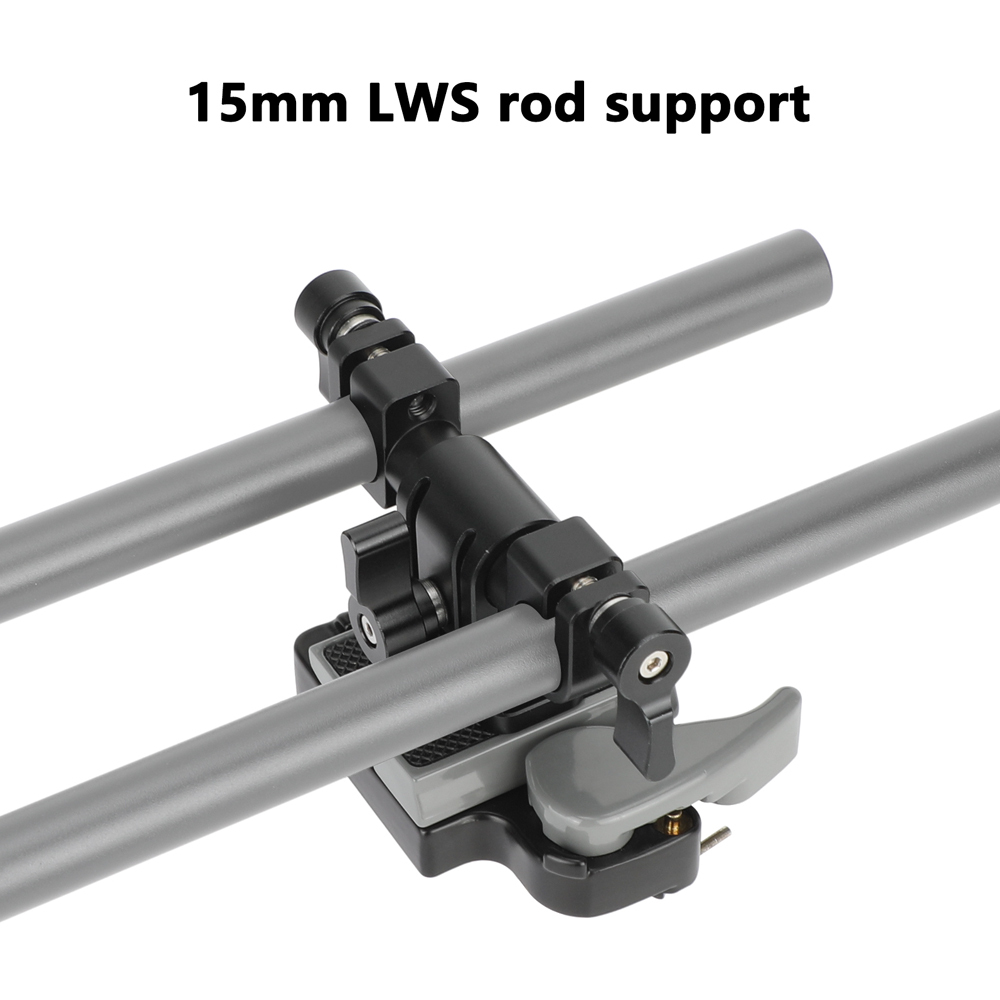 CAMVATE 200PL-14 RC2 Quick Release Plate Kit with 15mm LWS Rod Clamp