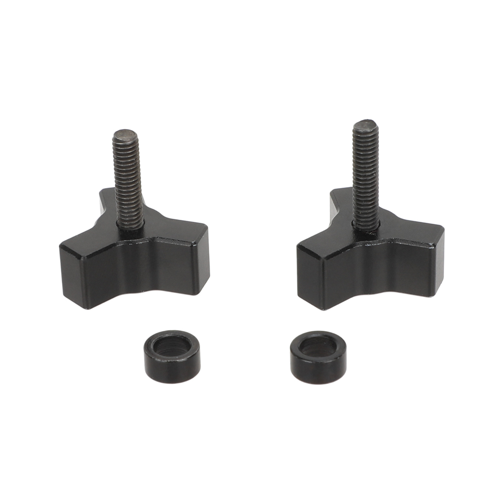CAMVATE Tiny M4 Thumbscrew Knob (15mm, Black, 2-Pack)
