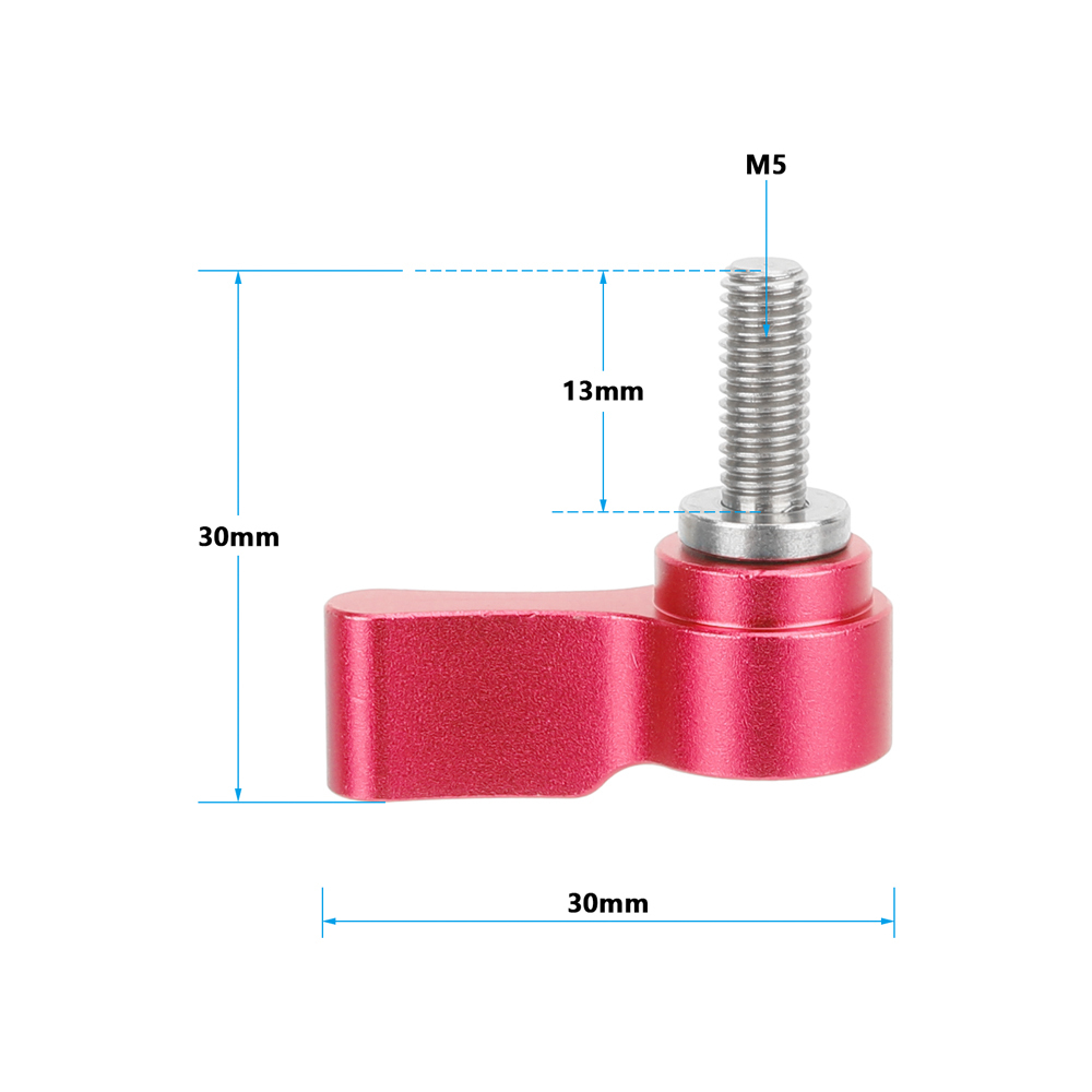 CAMVATE M5 Male Threading（13mm long） Rotating Knob Adjustable Thumb Lever Screw