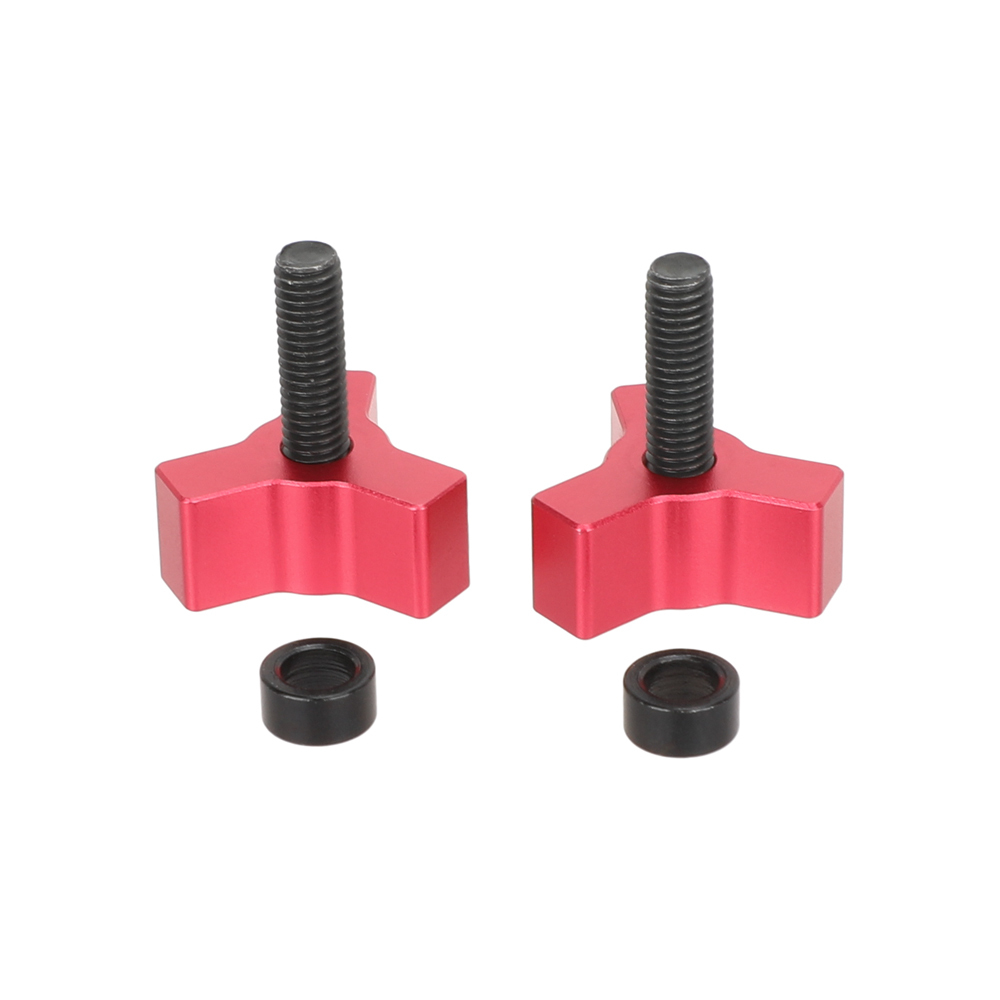 CAMVATE Tiny M5 Thumbscrew Knob (15mm, Red, 2-Pack)