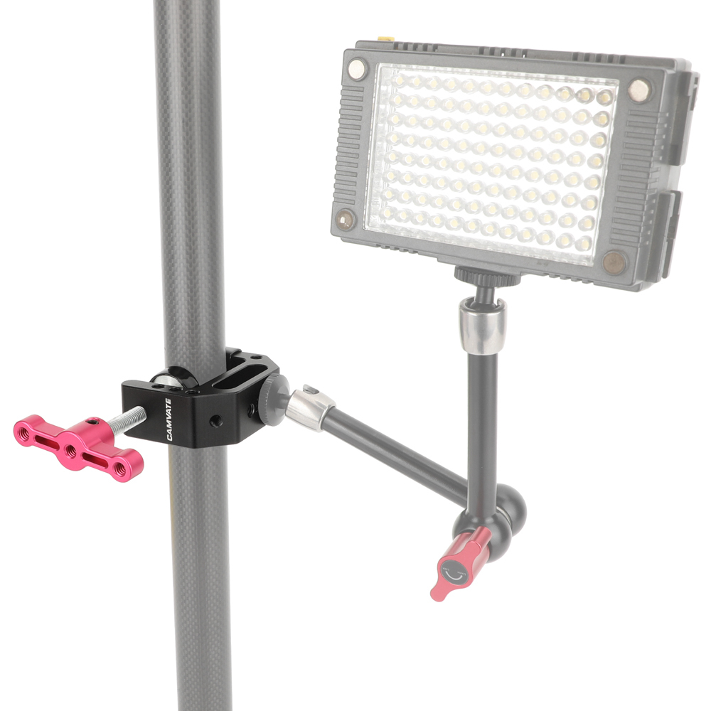CAMVATE C-clamp with 1/4"&3/8" Thread (Red T-handle)