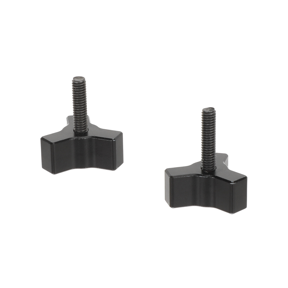 CAMVATE Tiny M4 Thumbscrew Knob (15mm, Black, 2-Pack)