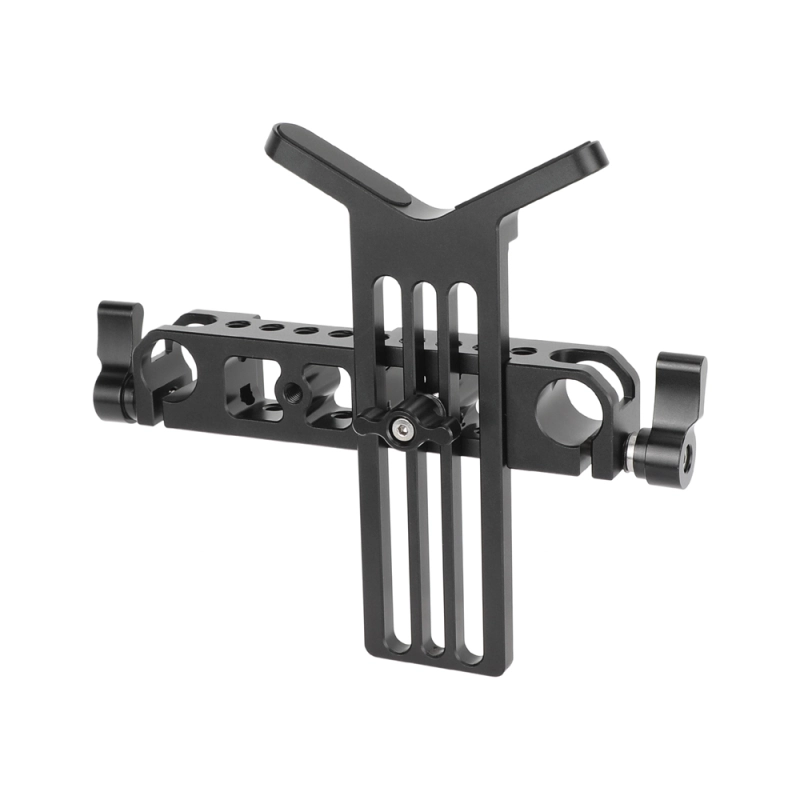 CAMVATE 15mm Studio Rod Clamp with Y-Shaped Lens Support