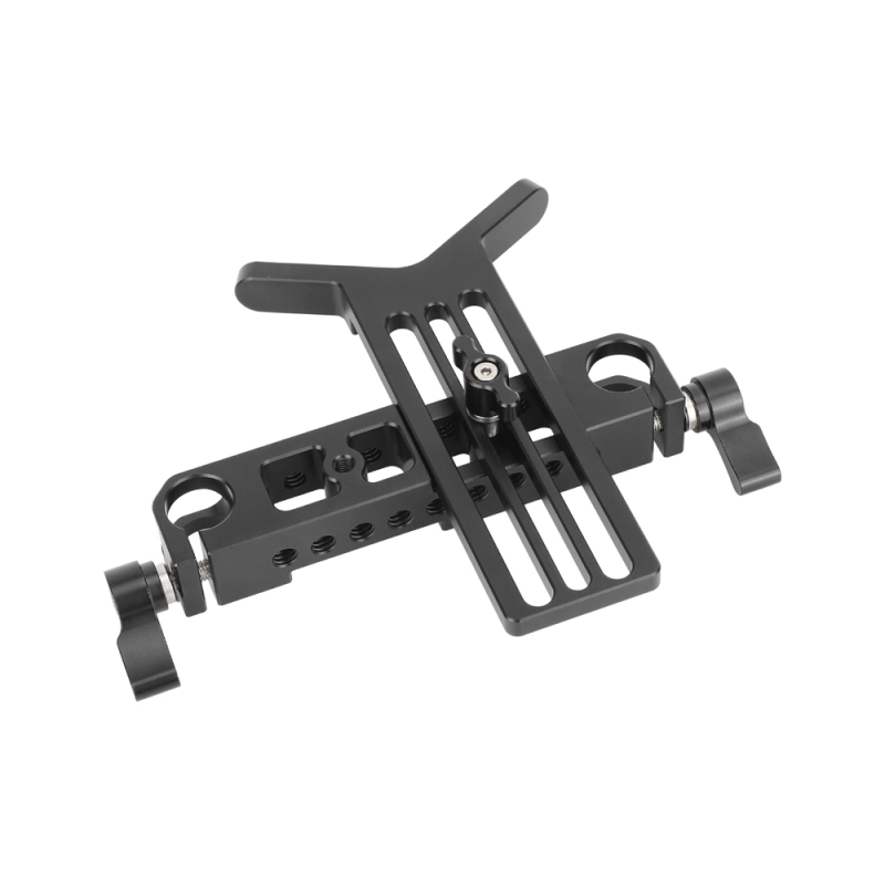 CAMVATE 15mm Studio Rod Clamp with Y-Shaped Lens Support