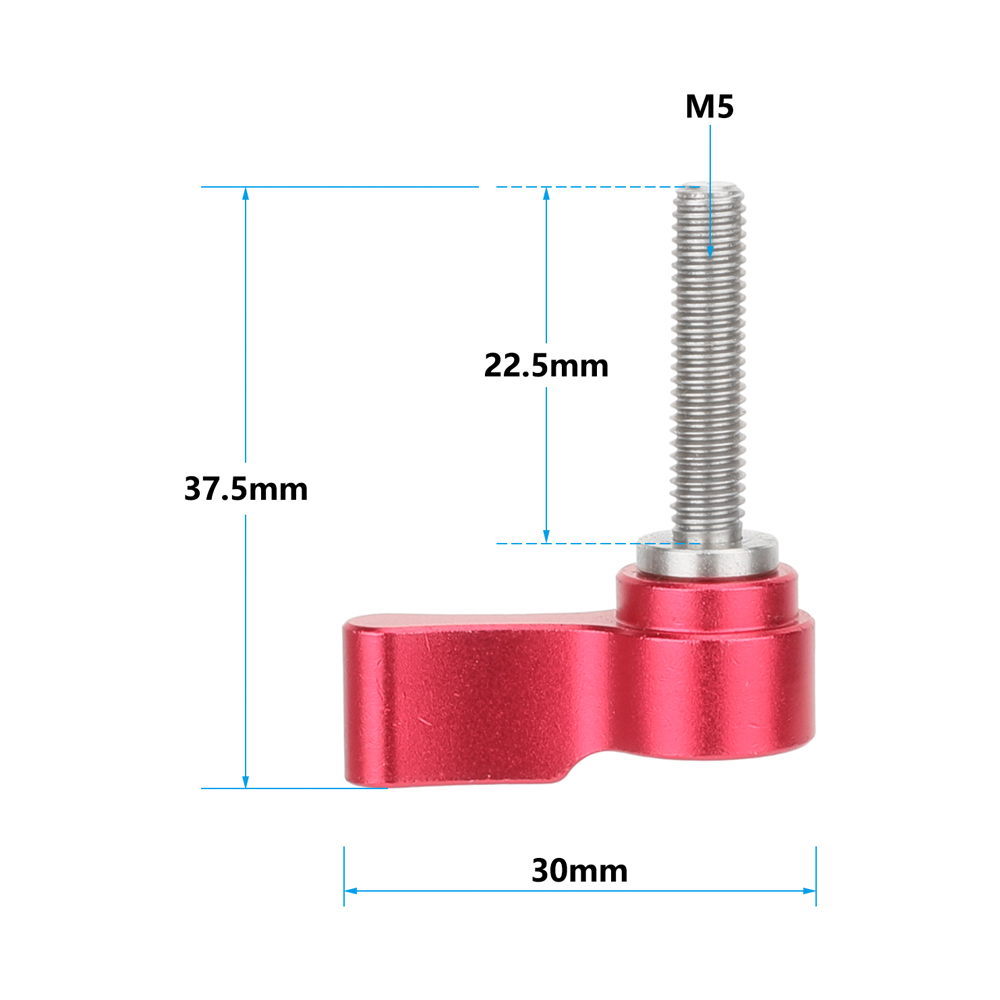 CAMVATE M5 Male Threading（22.5mm long）Rotating Knob Adjustable Thumb Lever Screw