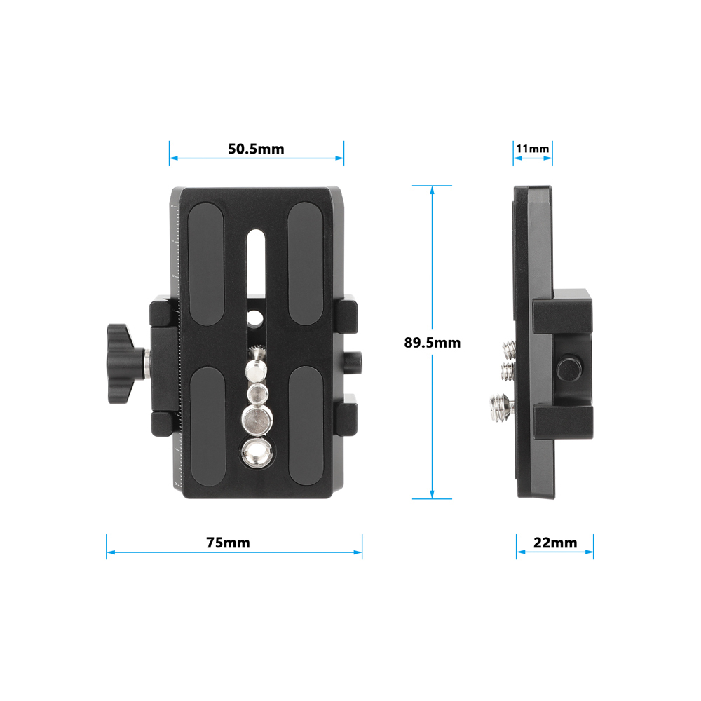 CAMVATE Manfrotto Quick Release Plate Assembly With Sliding Plate Horizontally Mounted For DSLR Cameras