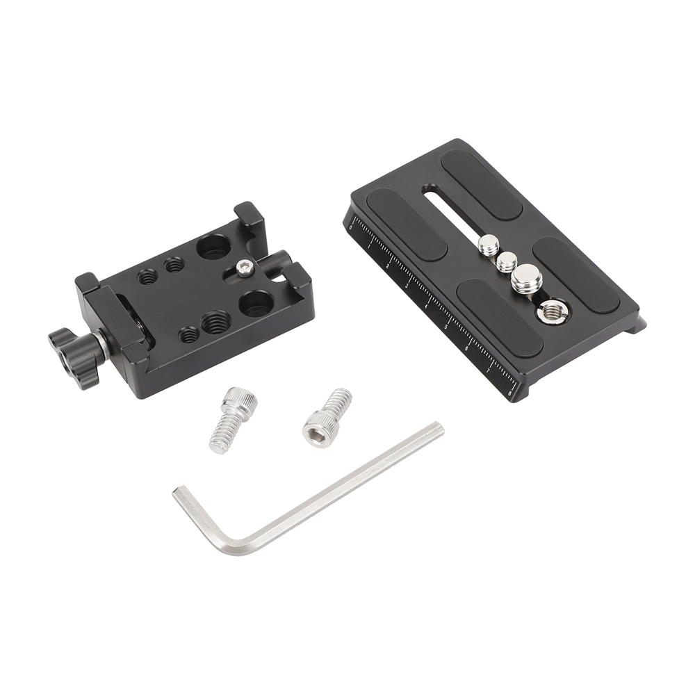 CAMVATE Manfrotto Quick Release Plate Assembly With Sliding Plate Horizontally Mounted For DSLR Cameras