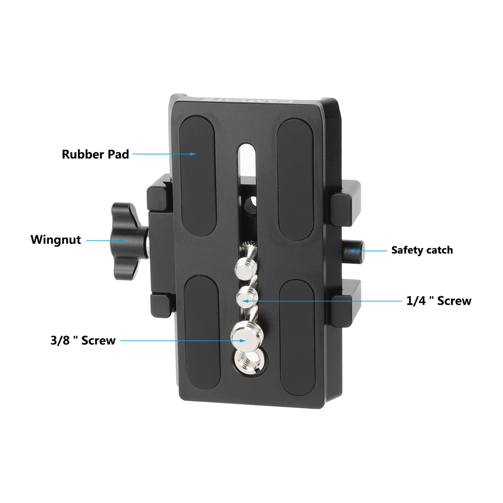 CAMVATE Manfrotto Quick Release Plate Assembly With Sliding Plate Horizontally Mounted For DSLR Cameras