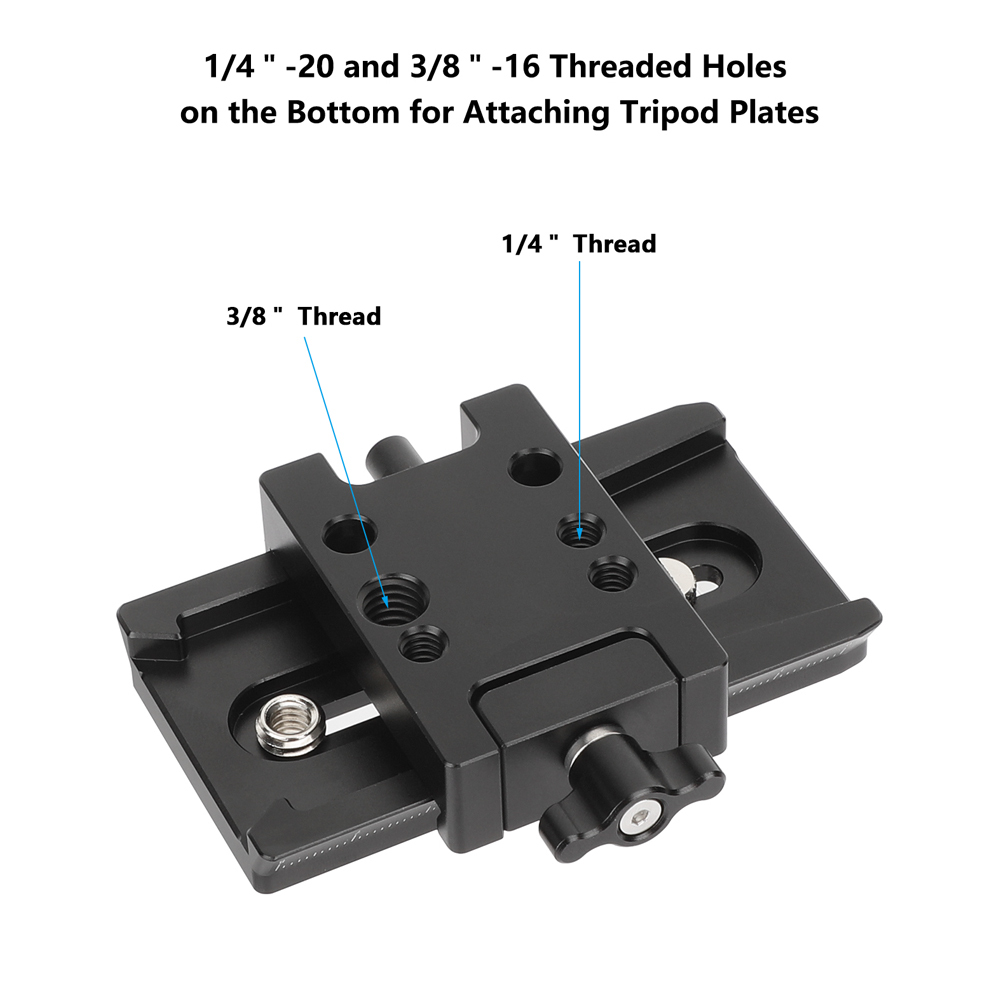 CAMVATE Manfrotto Quick Release Plate Assembly With Sliding Plate Horizontally Mounted For DSLR Cameras