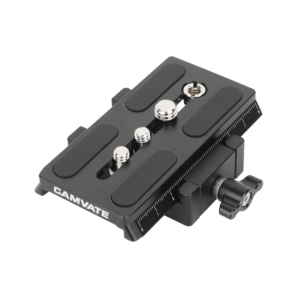 CAMVATE Manfrotto Quick Release Plate Assembly With Sliding Plate Horizontally Mounted For DSLR Cameras