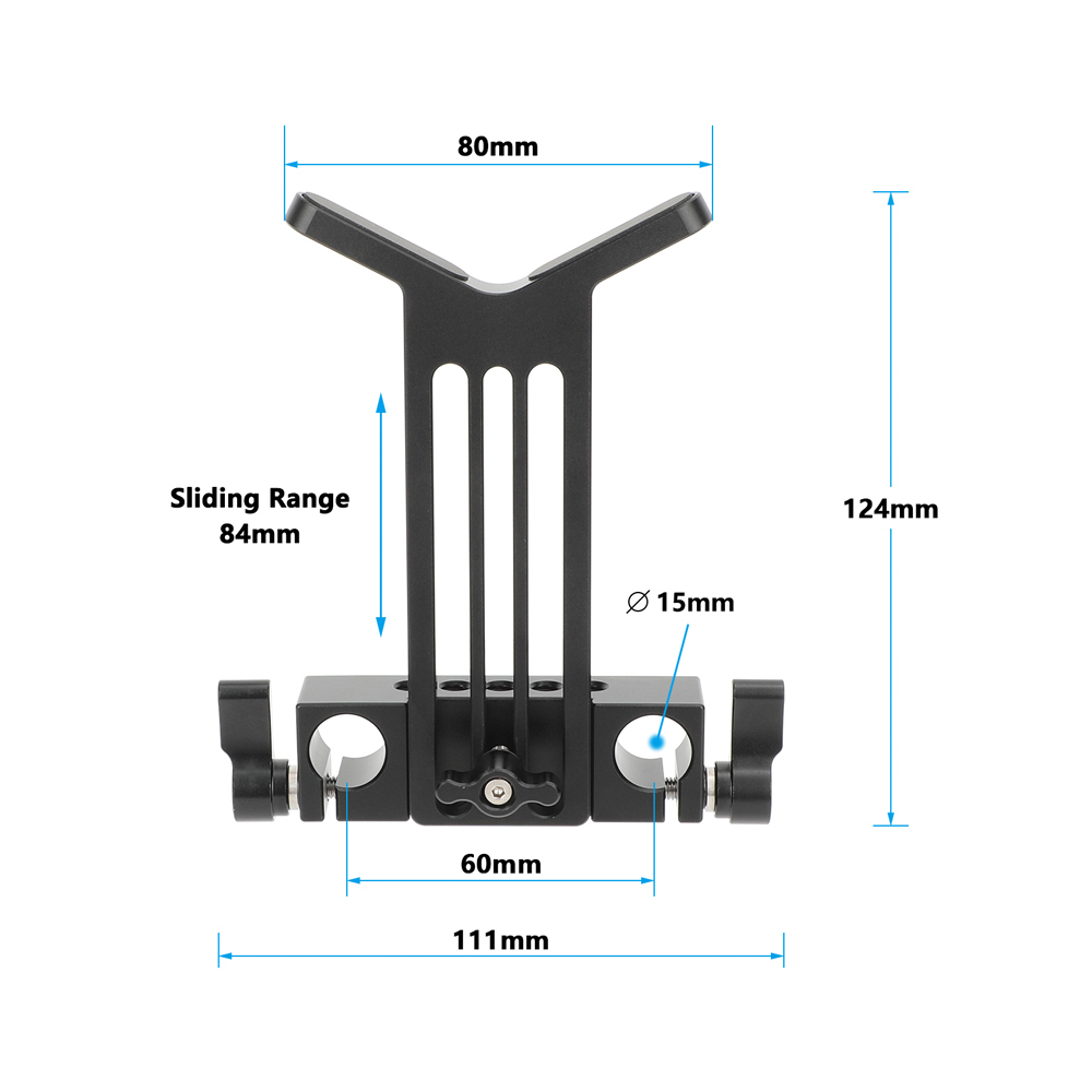 CAMVATE 15mm LWS Rod Clamp with Y-Shaped Lens Support