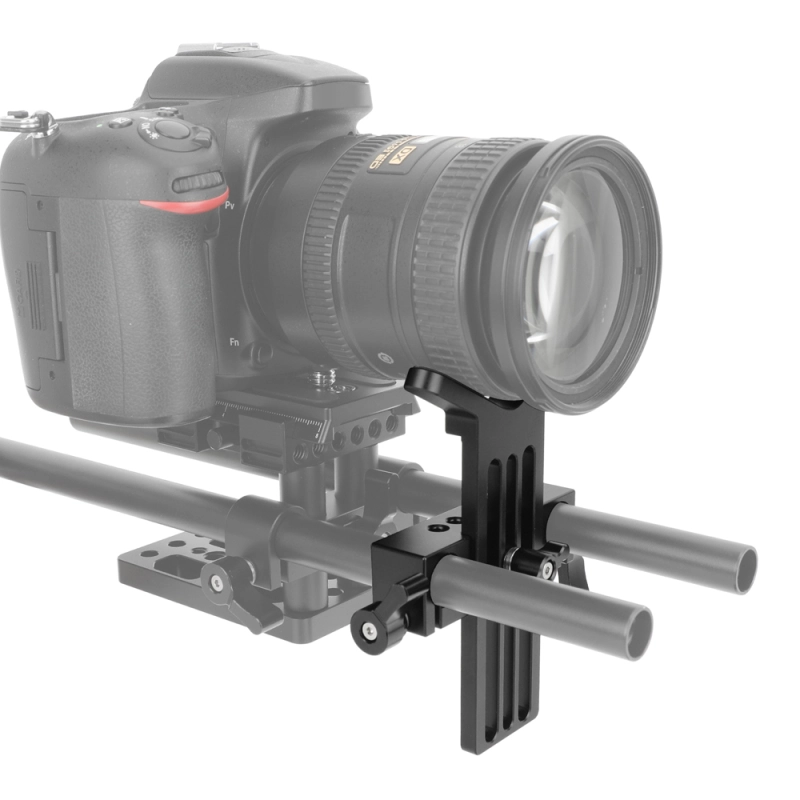 CAMVATE 15mm LWS Rod Clamp with Y-Shaped Lens Support