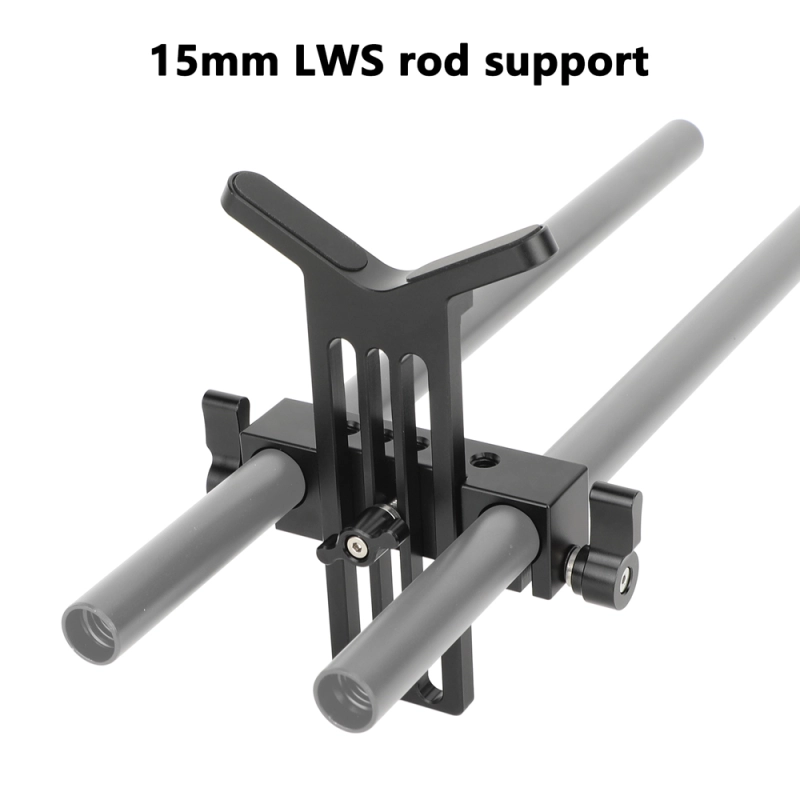 CAMVATE 15mm LWS Rod Clamp with Y-Shaped Lens Support