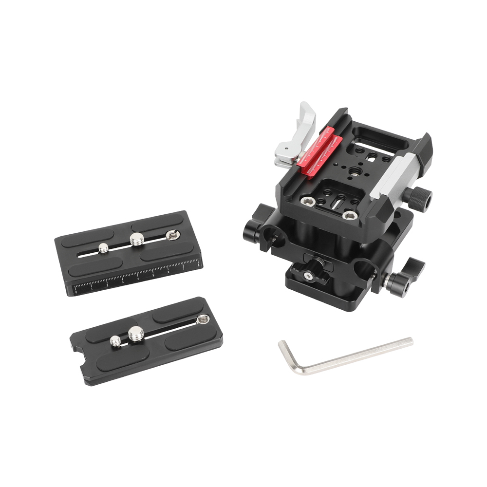 CAMVATE Arca/Manfrotto-Type Quick Release Baseplate with 15mm LWS Rod Mount